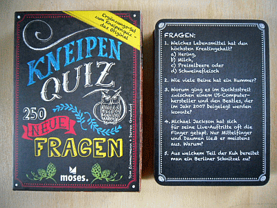 Kneipen Quiz Erweiterung 250 neue Fragen